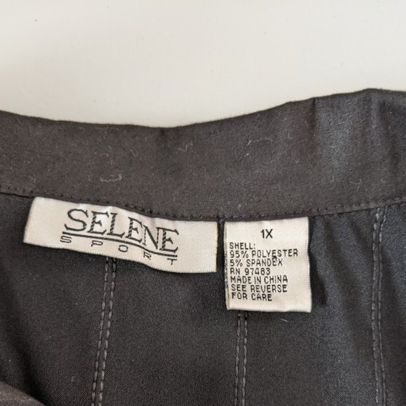 Selene Sport vintage black pullover top, size 1X - Picture 5 of 5